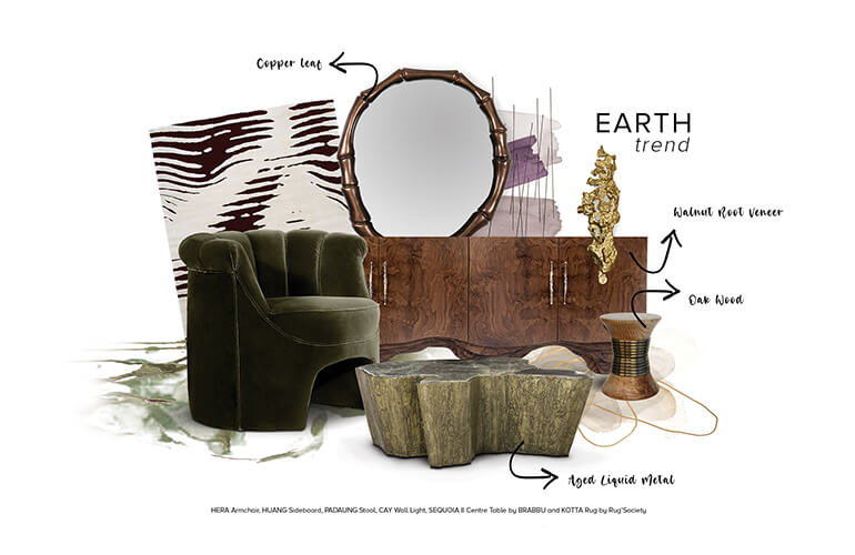Earth Moodboard Trends by Rug'Society