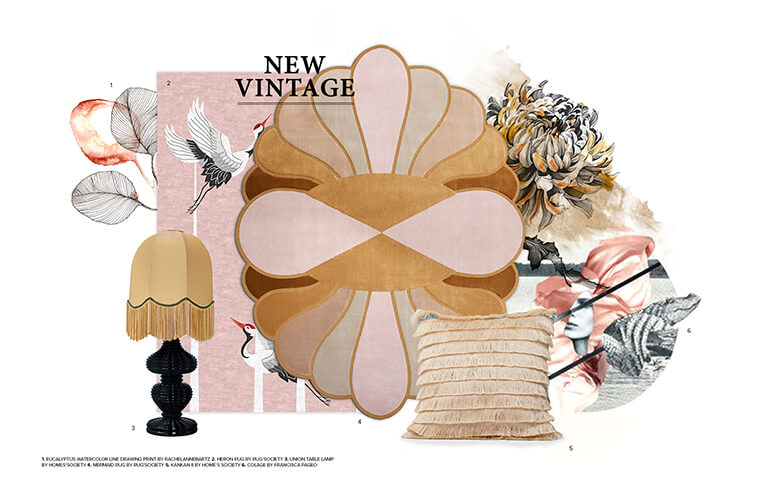 New Vintage Moodboard Trends by Rug'Society