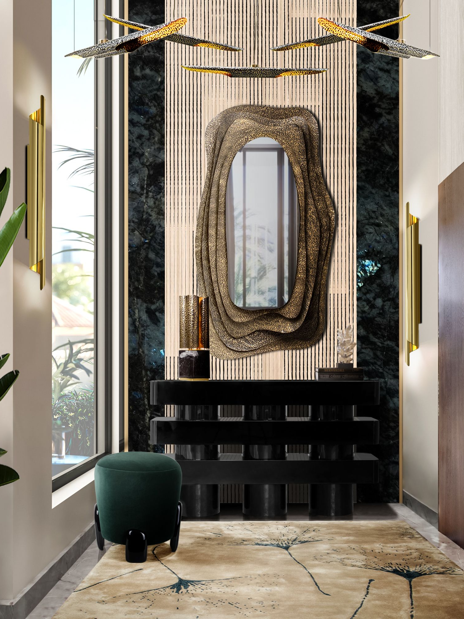 Beautiful and High-end Closet with Macushi Rug by Rug'Society