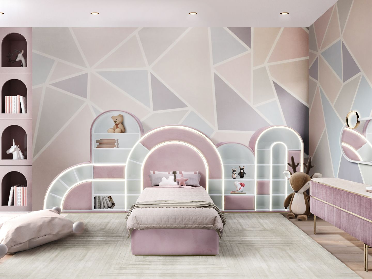 Low Maintenance Spacious Contemporary Kid's Bedroom Design | Livspace