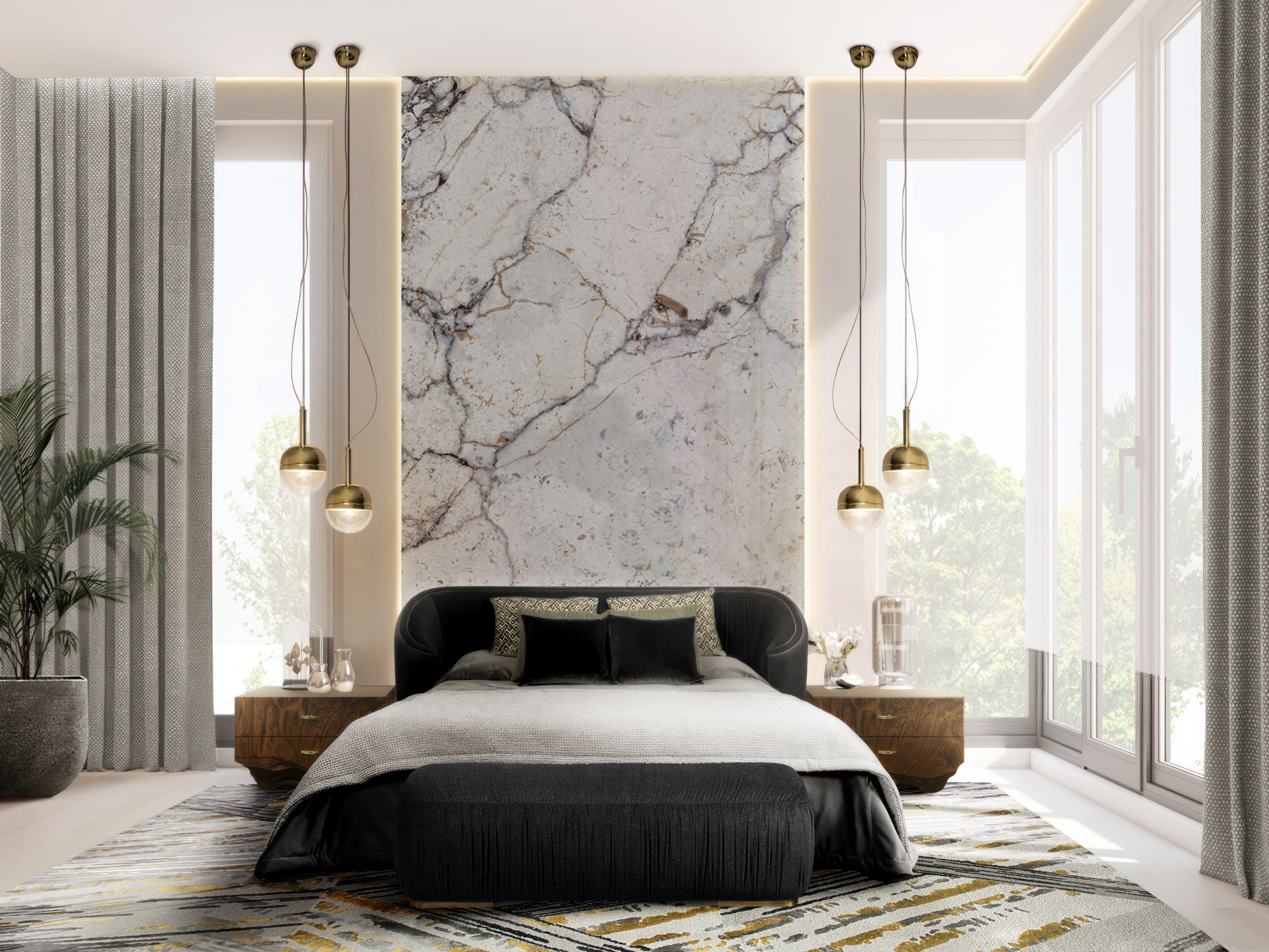 Xisto Rug CONTEMPORARY AND NEUTRAL BEDROOM DESIGN WITH THE XISTO RUG - ROOM BY ...