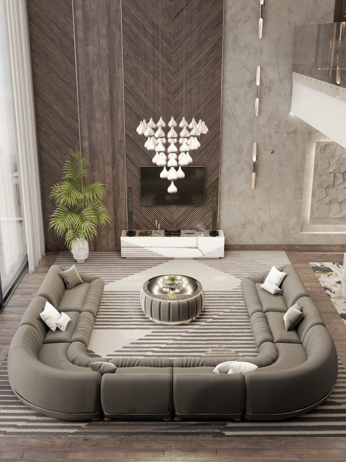 ELEGANT LIVING ROOM WITH THE AIR RUG - Rug'Society