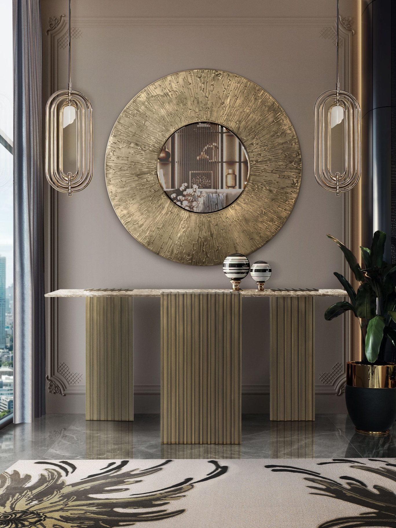 LAVISH HALLWAY DESIGN WITH NEPTUNO RUG - ROOM BY ROOM - RUG'SOCIETY ...