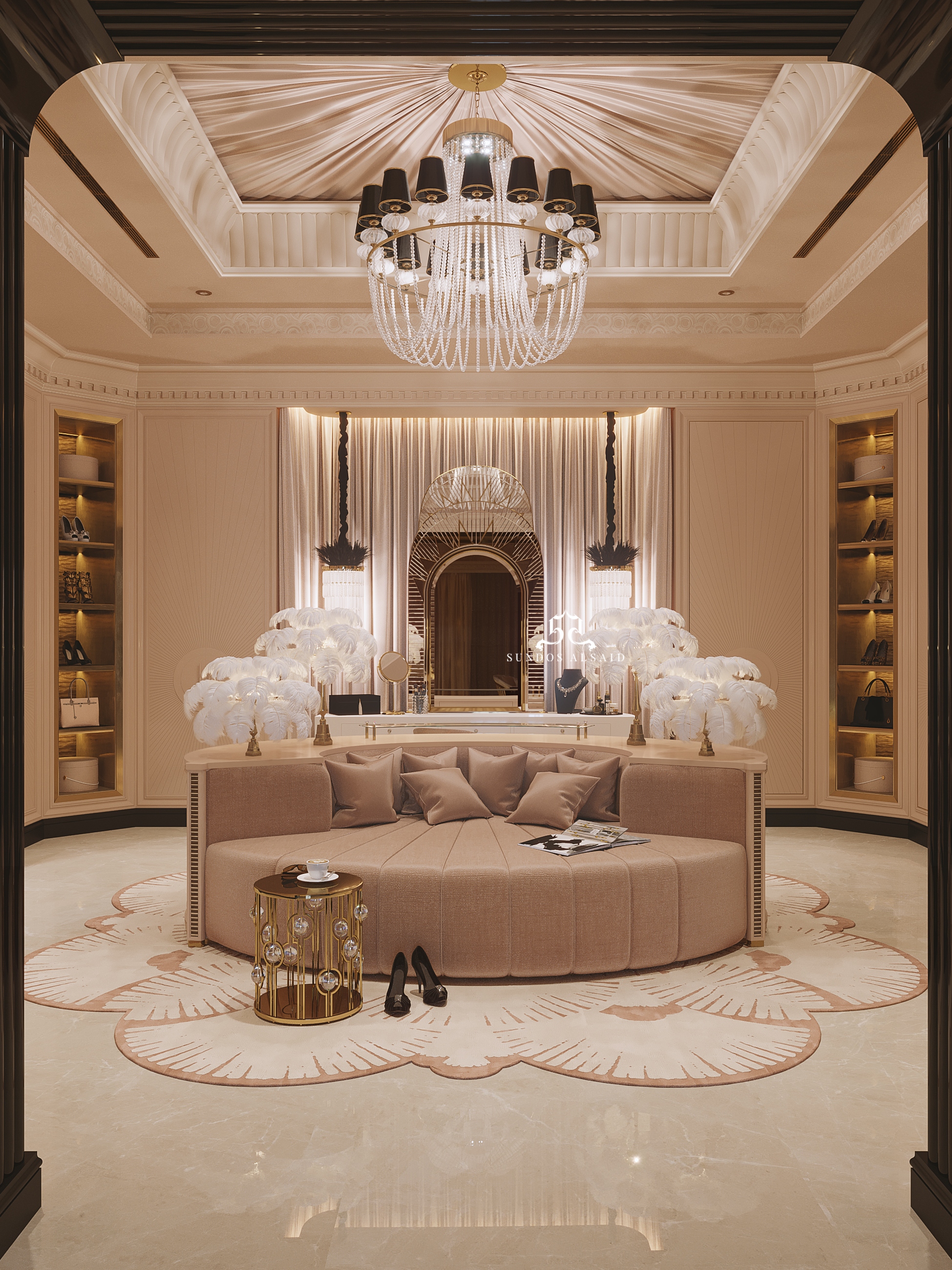Luxurious Closet with DECO RUG by Rug'Society
