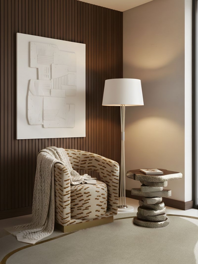 Minimalist Reading Nook With Blush&nbsp;Rug by Rug'Society