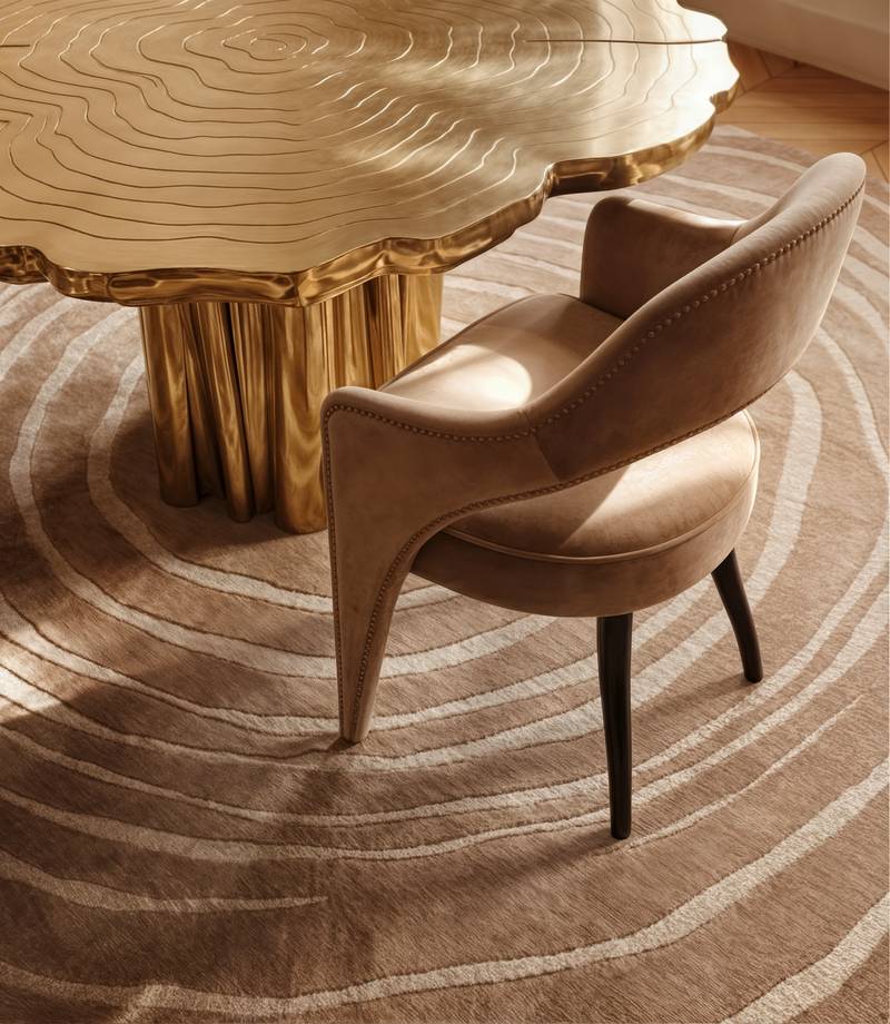 Modern Living Room Design with the Eye&nbsp;Rug by Rug'Society
