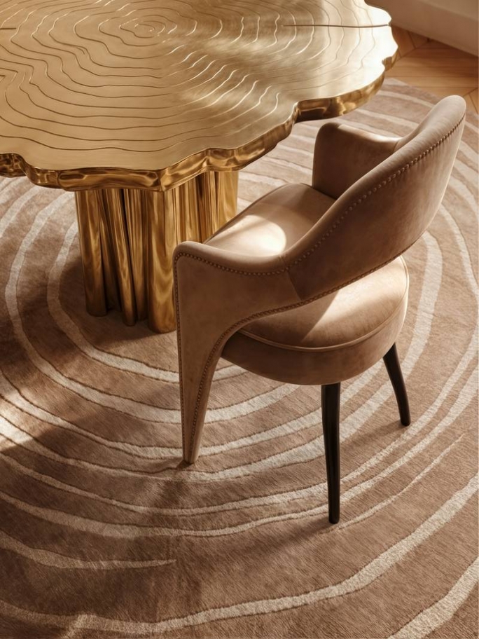 Modern Living Room Design with the Eye Rug - Rug'Society