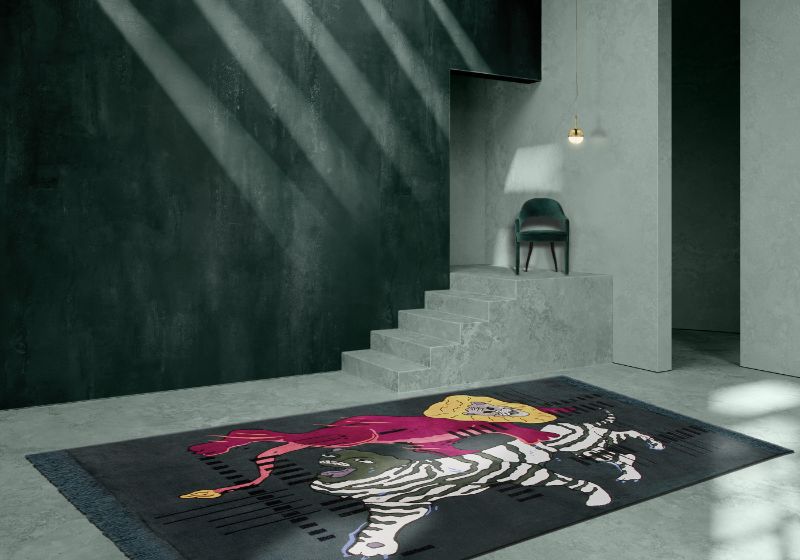 Black wool rugs have the ability to bring a dramatic effect into a room.