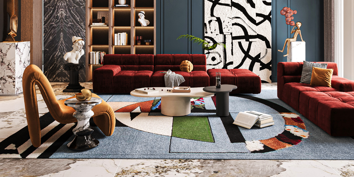 Colorful Interior Design Ideas With Modern Rugs You Can't-Miss