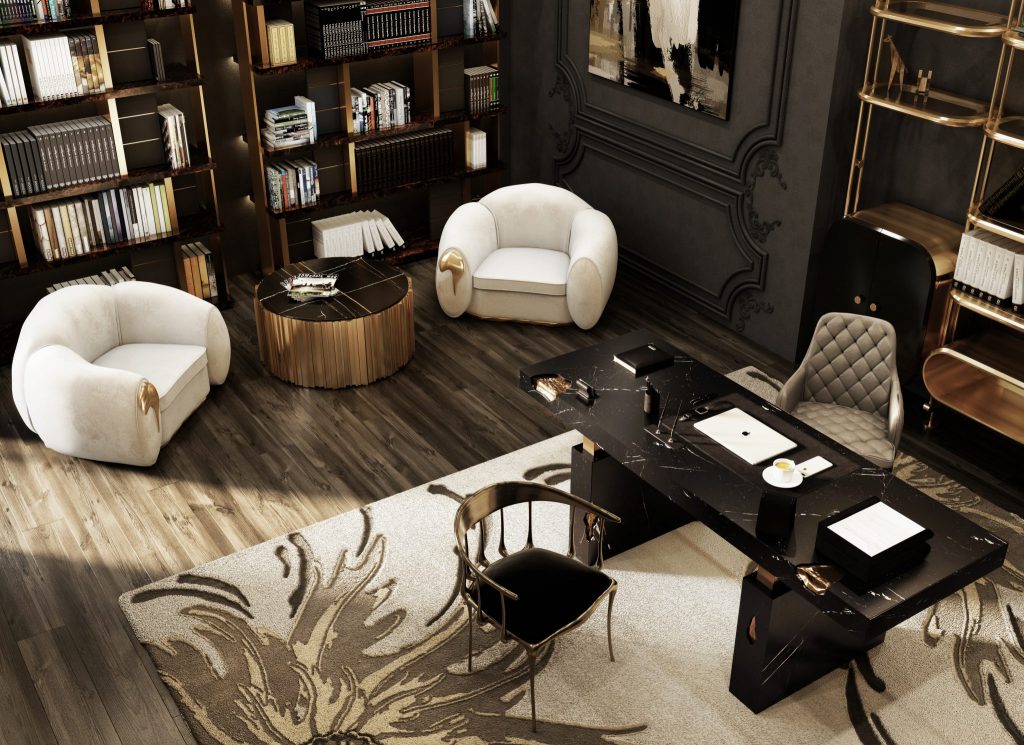 Discover Timeless Elegance With Exclusive Library and Office Design Id