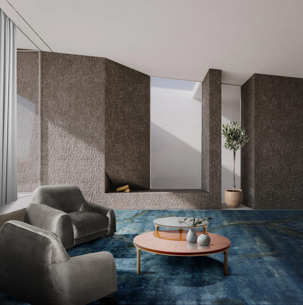 Ocean Blue: Modern Rugs: The Best Color Palettes For Your Summer Season Decor