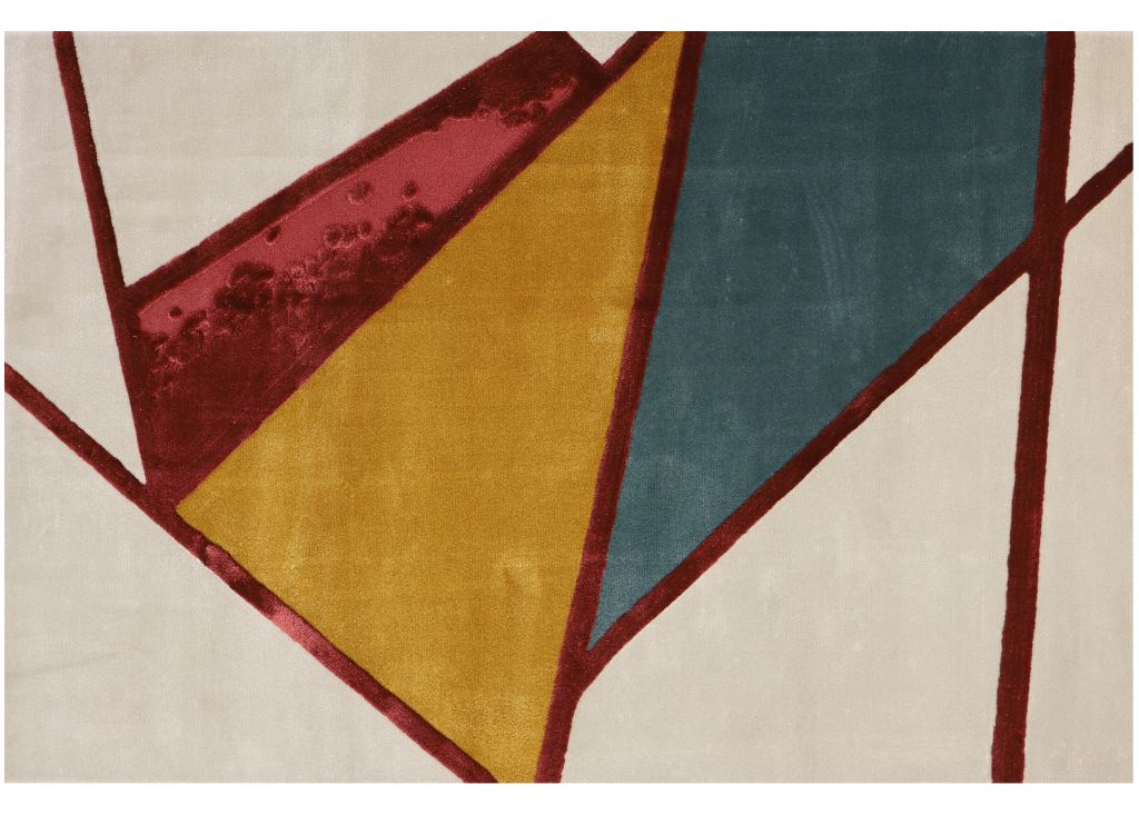 Bauhau Rug by Rug’Society, a high-end geometric rug inspired by German avant-garde and Modernist design, featuring bold patterns and sophisticated craftsmanship for elegant interiors.