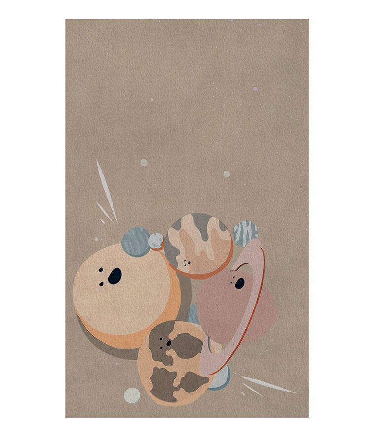 IV Planets Kids Rug by Rug'Society