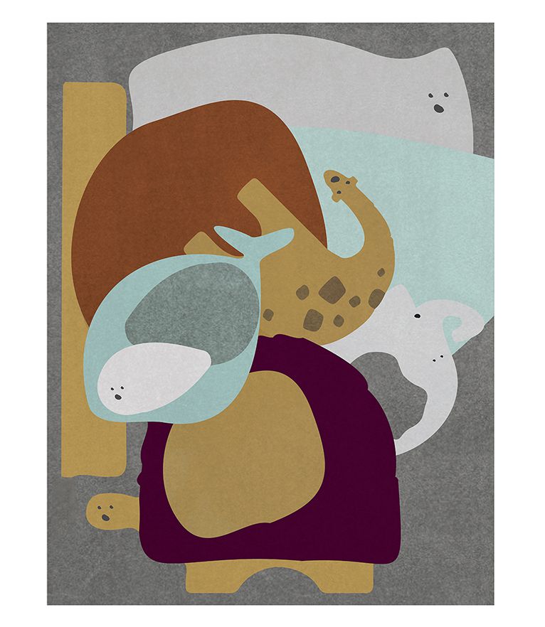 Party Animal Kids Rug by Rug'Society