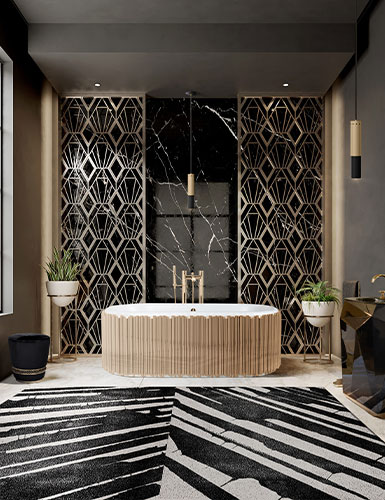 Palm Botanical Rug by Rug'Society