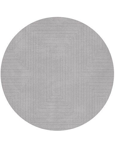 WHITE GARDEN ROUND 100% Hand-Tufted and Round Rug by Rug'Society