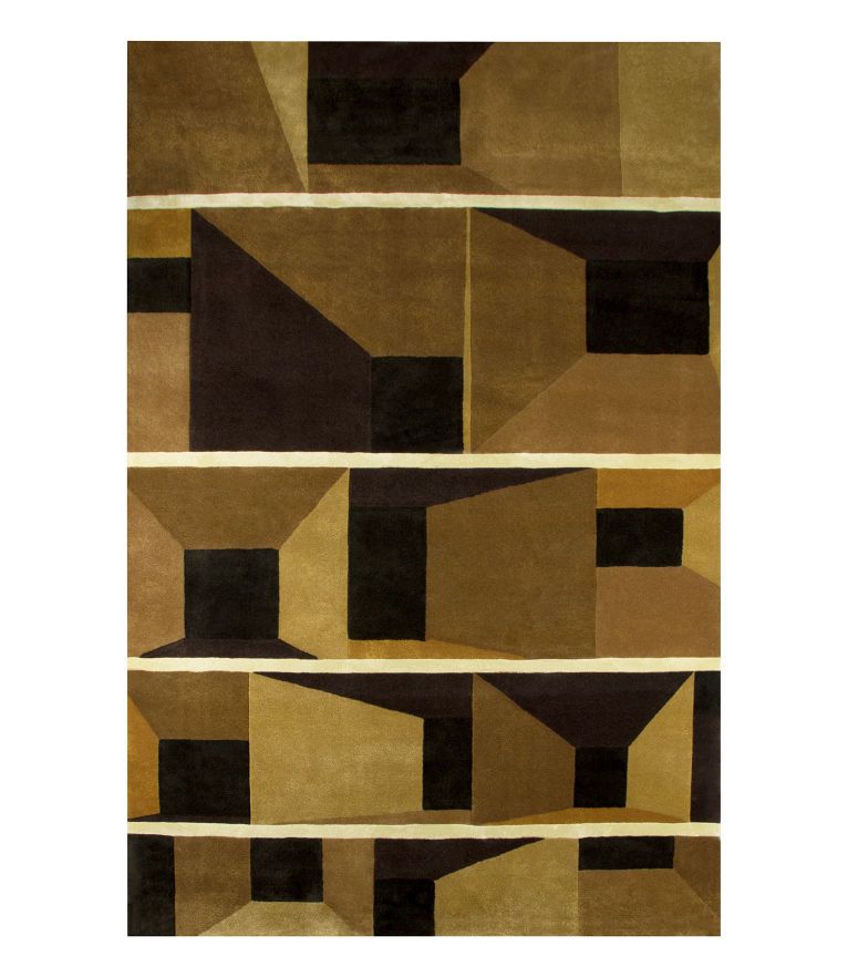 modern classic rug with brown and black colors. handmade rugs