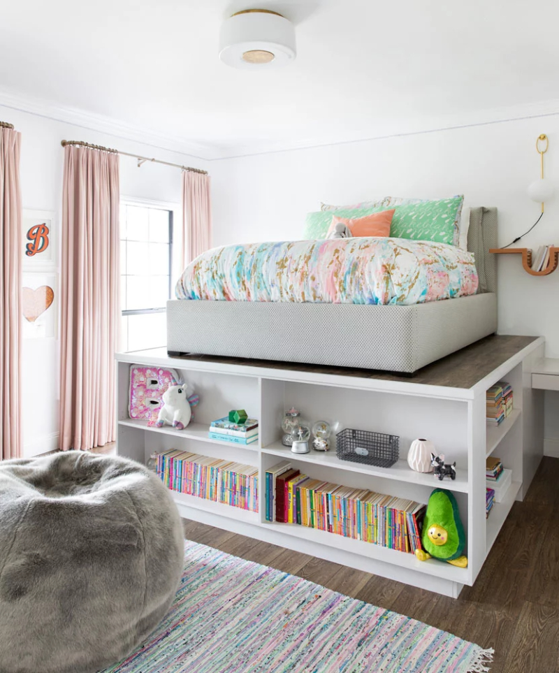 BANDD DESIGN: Rug Design Inspiration. A child's bedroom with a colorful striped rug.