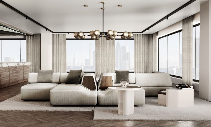 neutral area rugs with geometric pattern for contemporary living room for the fall