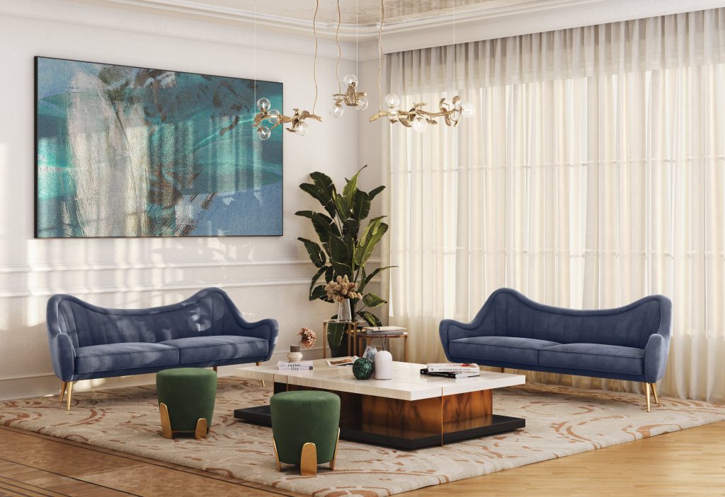 Rug'society luxurious living room - Soura Madani House Of Design: Excellence and Uniqueness